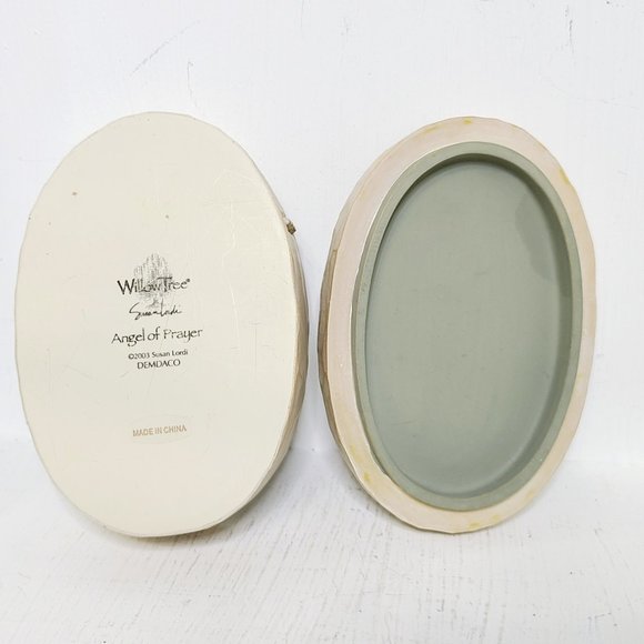 WILLOW TREE® Demdaco "Angel of Prayer" TRINKET BOX ©2003 Susan Lordi 2.5"x4" GUC - Picture 3 of 7